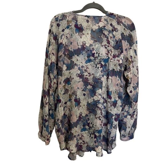 See by Chloe floral sheer mesh long sleeve tunic top size 6 - Picture 2 of 6